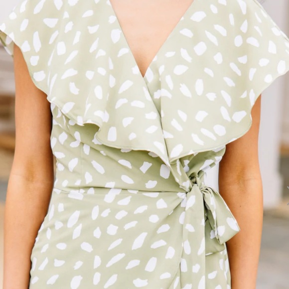 Green Tea Spotted Romper Size Large NWT - Picture 5 of 5